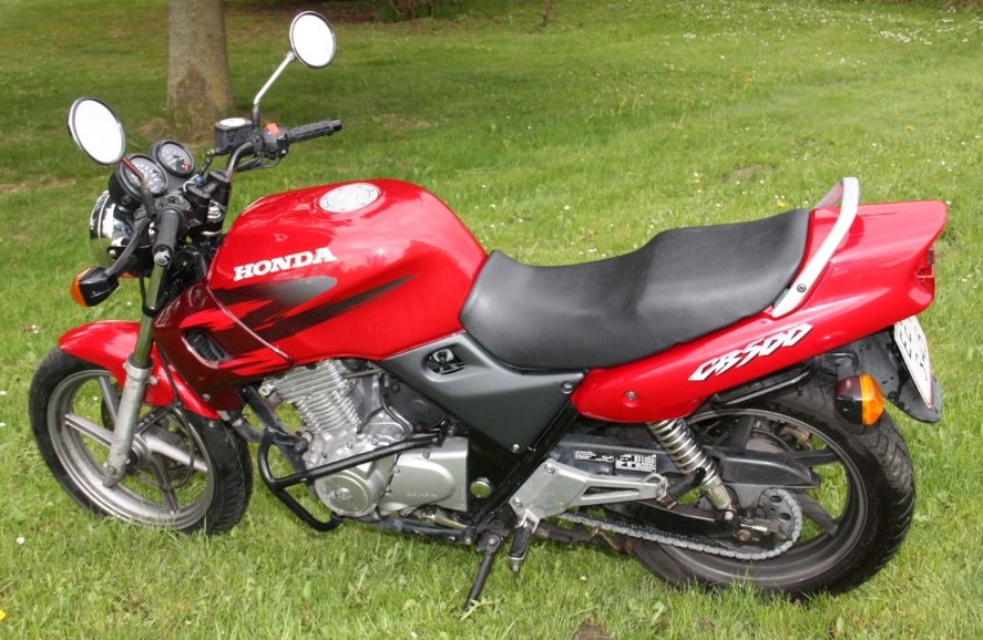 Motorcykel på manøvrebane